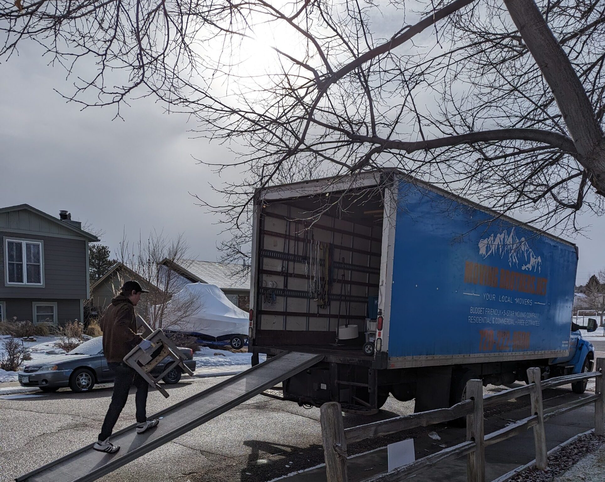 Moving Brothers loading up the truck.