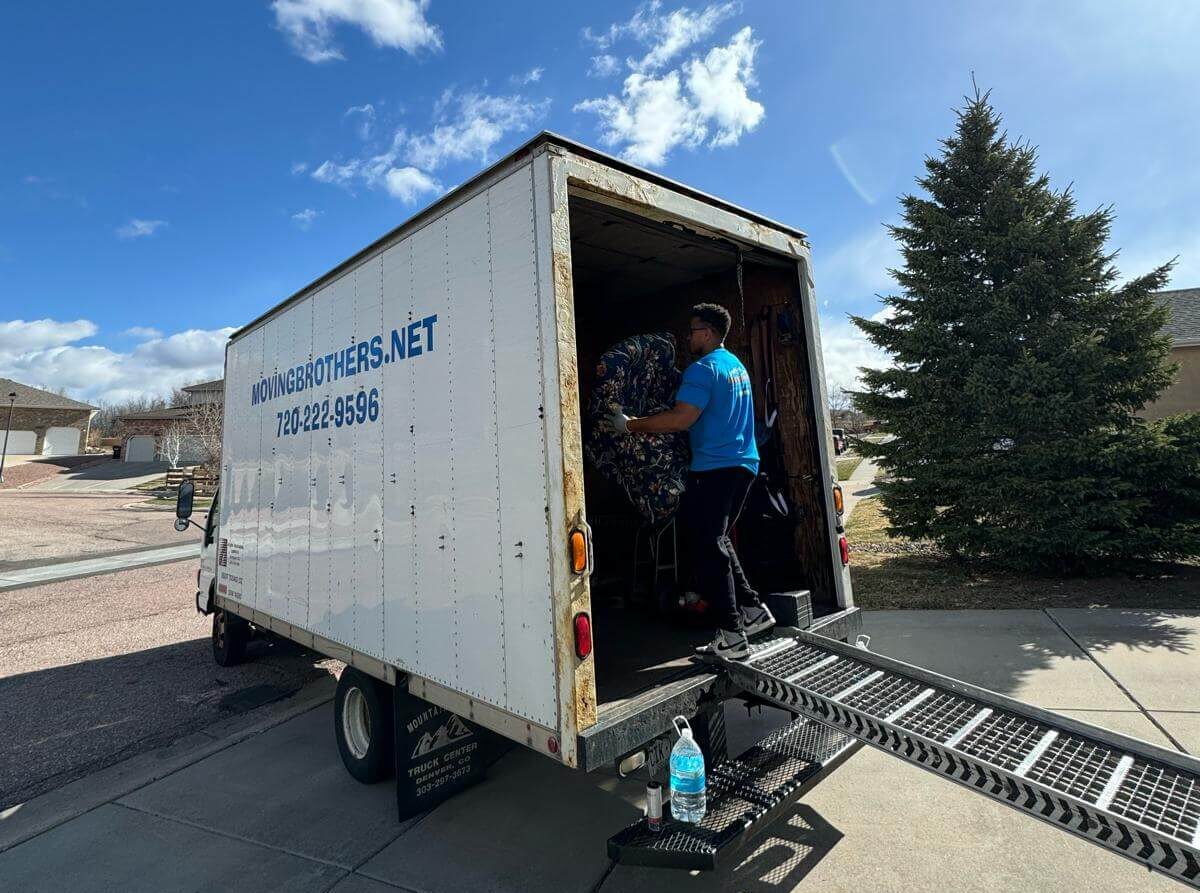 Moving Brothers loading up the truck.