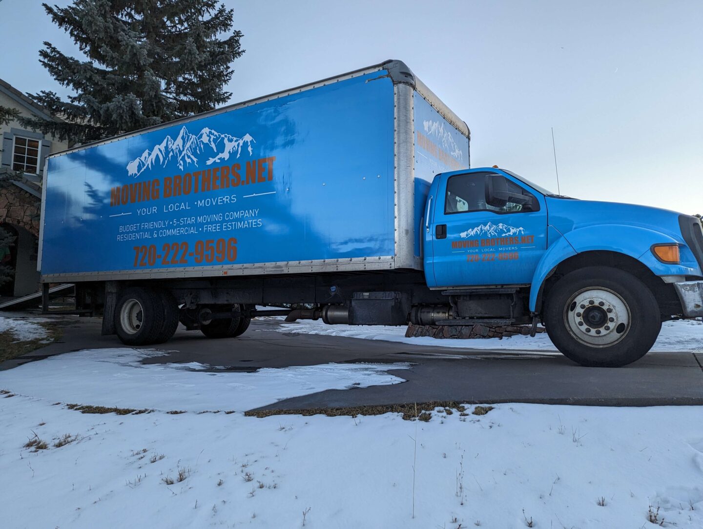 Local Denver movers truck
