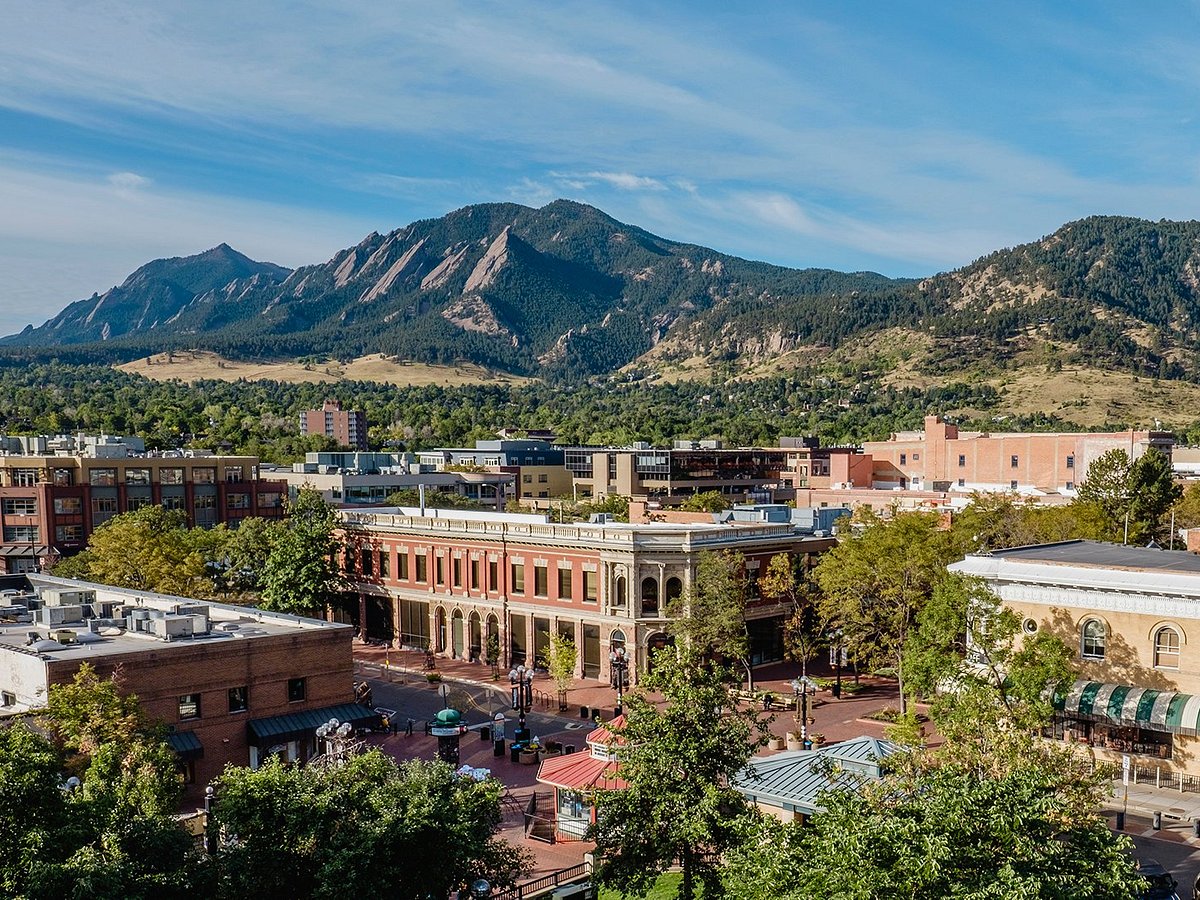 Boulder Colorado aerial view